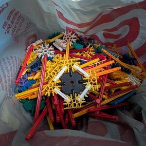 Random Lot Of Knex Pieces Mixed Connectors
